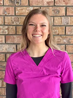 A dental assistant on the Abby Dental Care team